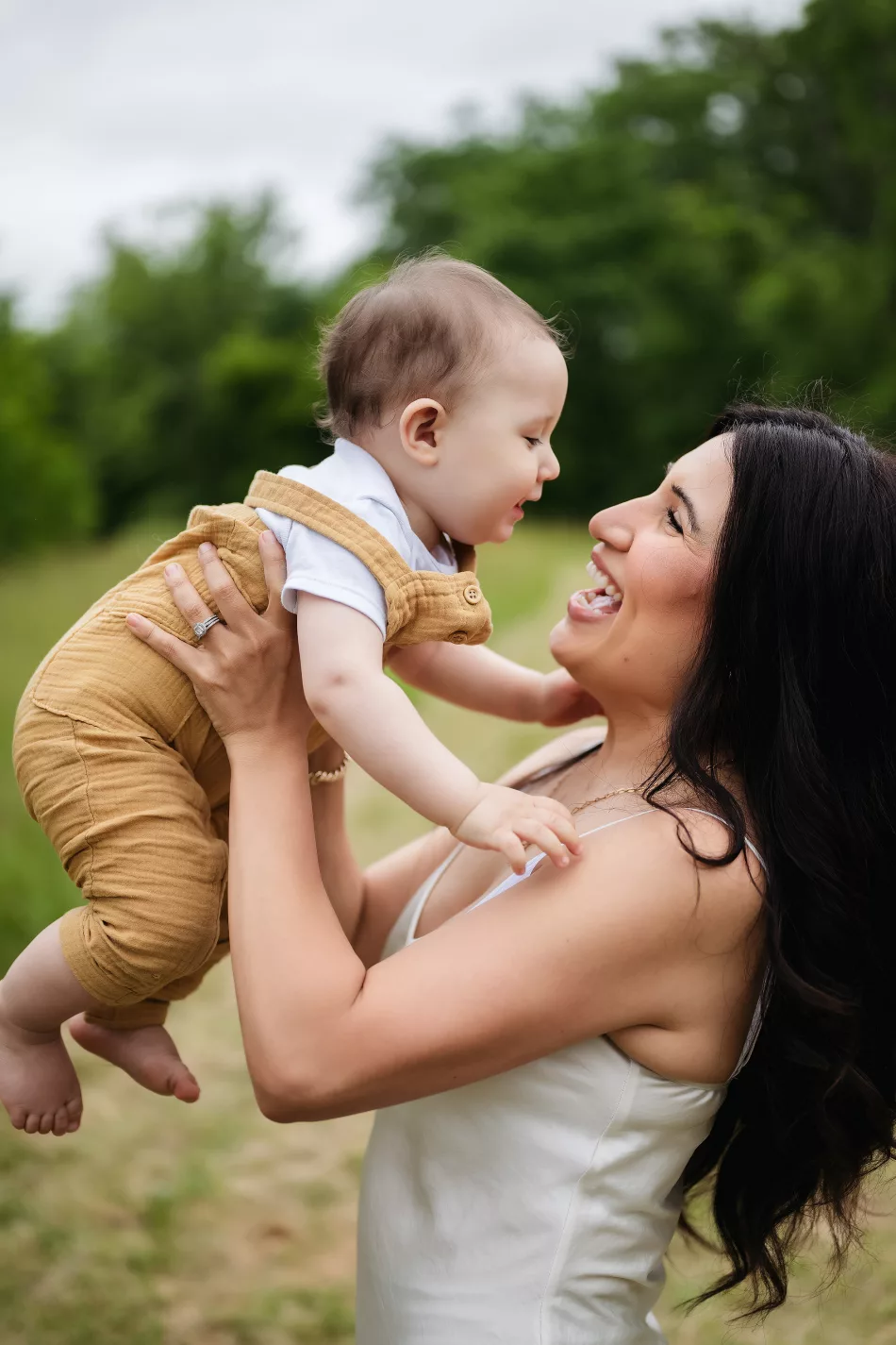 mother and baby portrait