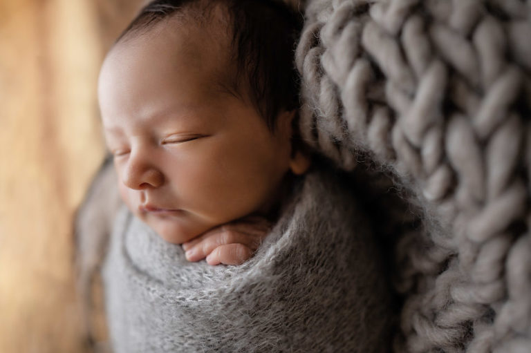 swaddle newborn session